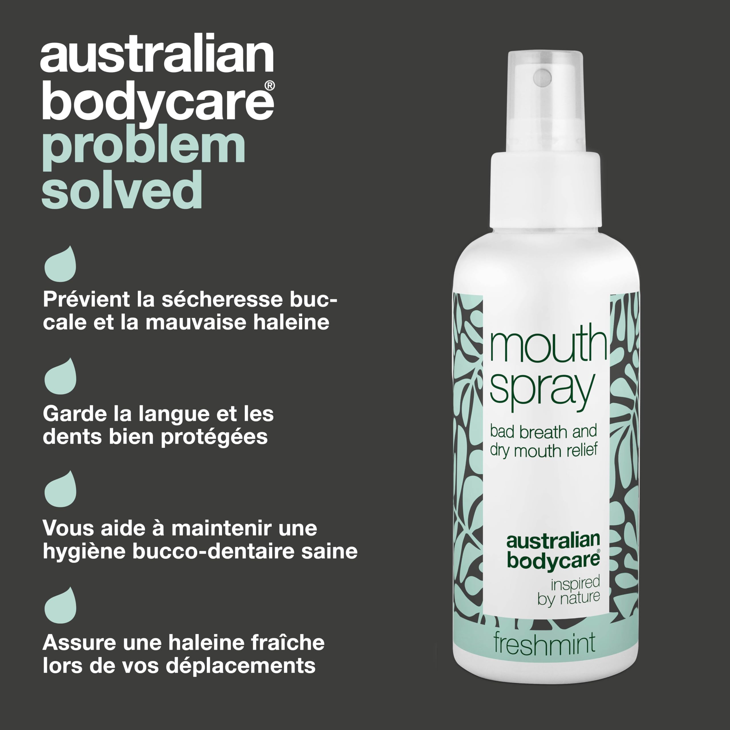 Spray buccal pour bouche sèche & mauvaise haleine – Hydrate et rafraîchit instantanément. Idéal pour une haleine fraîche toute la journée !