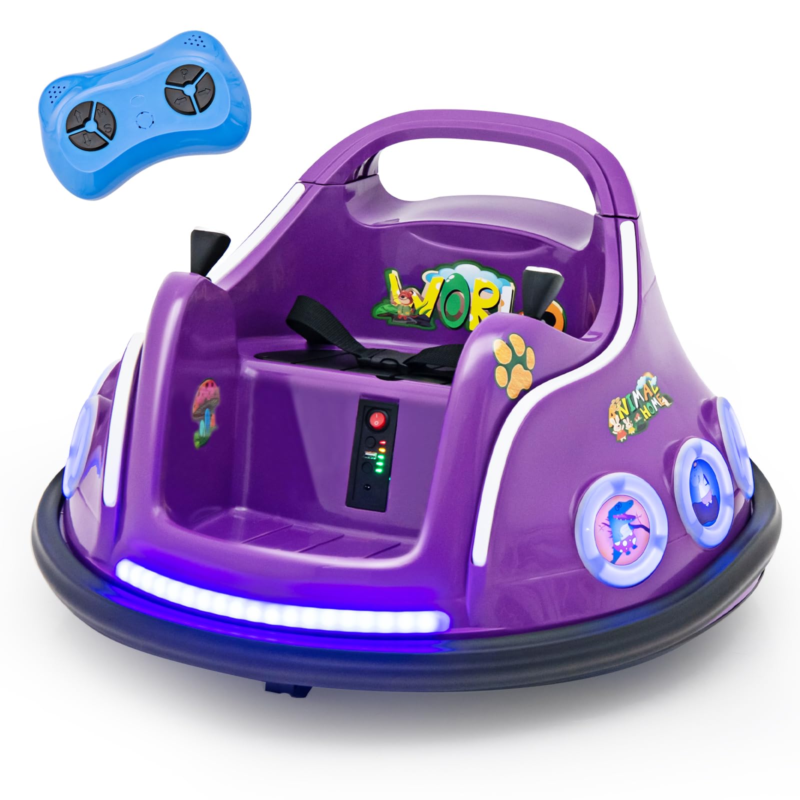 Gymaxkids Ride On Bumper Car 12v Children Electric Waltzer Car