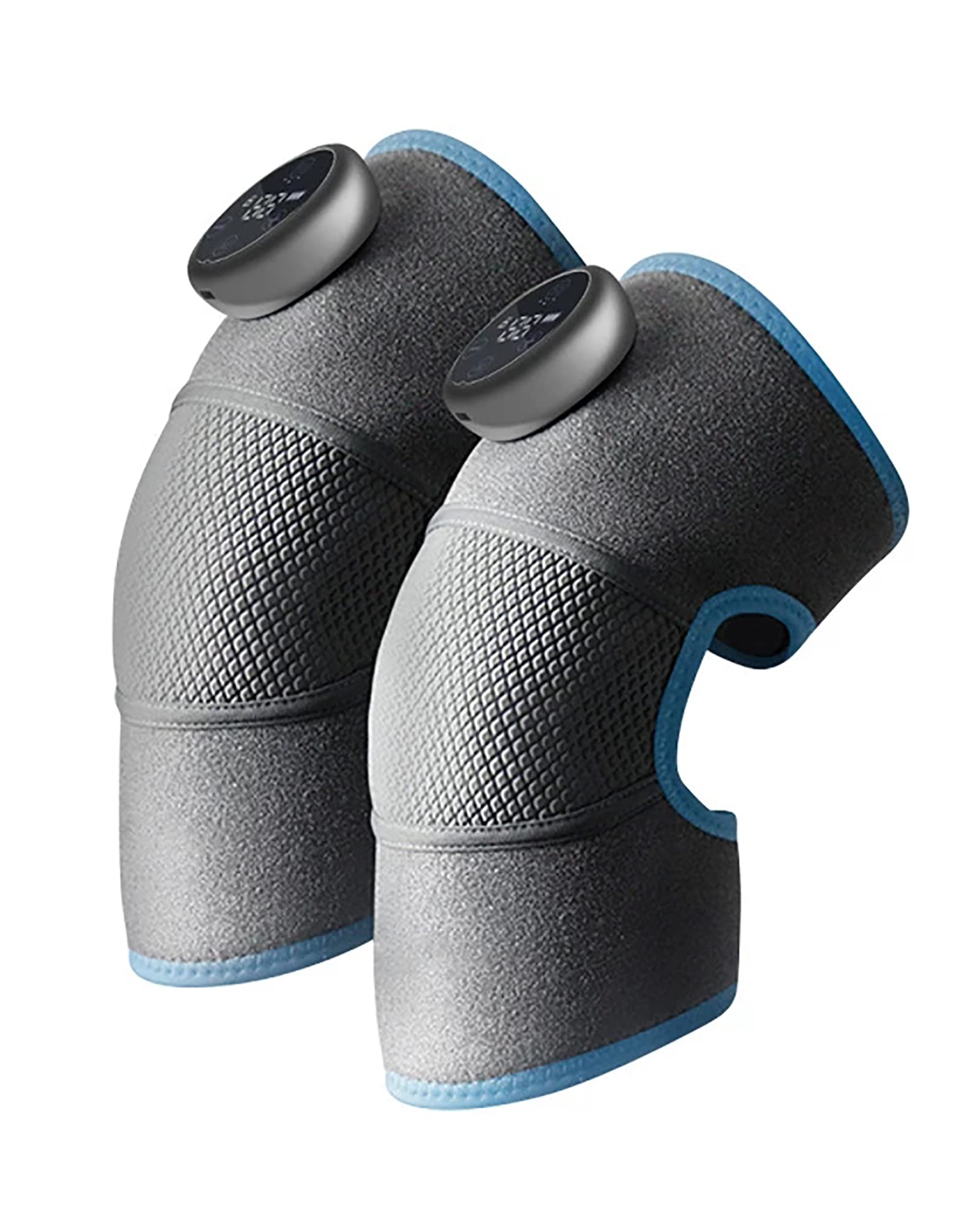Ginocchiera per Massaggio riscaldato Portatile Spalla Attrazione Magnetica Supporto per avvolgimento Elettrico Massaggiatore per Ginocchio Regolabile a 3 Marce per alleviare Il Dolore