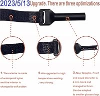 Vista 2 de KSACLE Correa ajustable para gafas, paquete de 4 correas para lentes sin cola, retenedor de gafas de cuerda de ajuste universal, lentes de sol