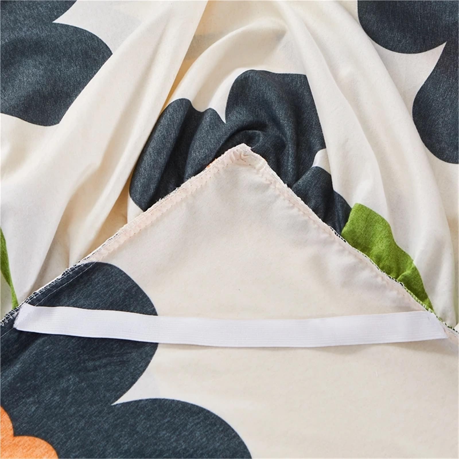 Vestiletto Matrimoniale Copriletto con volant 1 pezzo lenzuolo stampato floreale elastico 180x220 dimensioni gonna (federa da ordinare)(B,1 pc skirt 120x200cm)