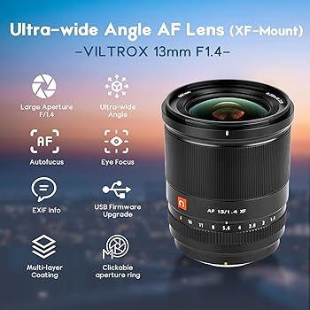 Amazon.co.jp: Viltrox 13mm F1.4 Xマウント 超広角 オート