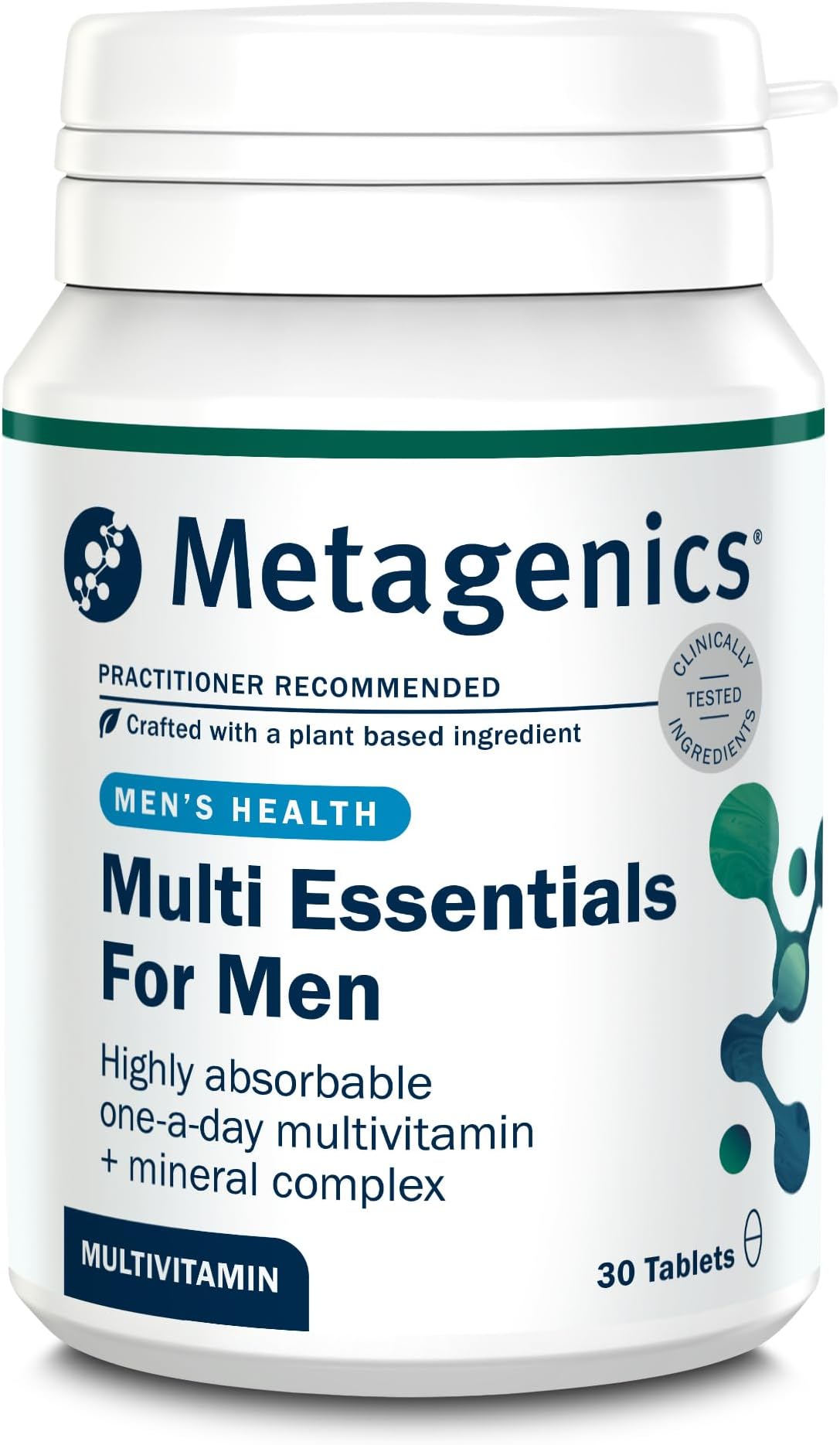 Multi Essentials for Men Multivitamin - 27 Vitamins & Minerals for Men - Vegetarian and Vegan - 30 Tablets