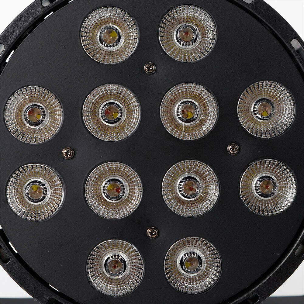 Par - Faretto da palcoscenico, 120 W, 12 LED, RGB, per feste, carnevale, discoteca, sala da ballo, palcoscenico, 4 in 1