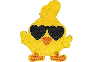 DIY Easter Outfit with Embroidered Chick and Chicken Iron-On Patches