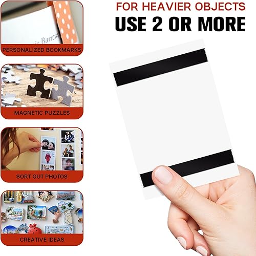 Miniatura 7 de STOBOK Dispensador de cinta magnética, cinta magnética flexible con respaldo adhesivo y dispensador de cinta, rollo de cinta magnética para