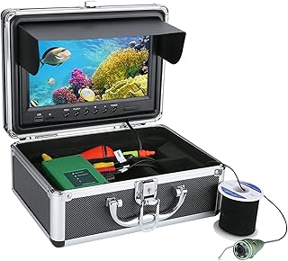 9 Zoll DVR. Unterwasserfischen-Videokamera 100 0TVL. Fischfinder HD Recorder wasserdichte Fischereikamera mit 6 stücke 1W IR-LED Angeln(IR LED 30M Cable)