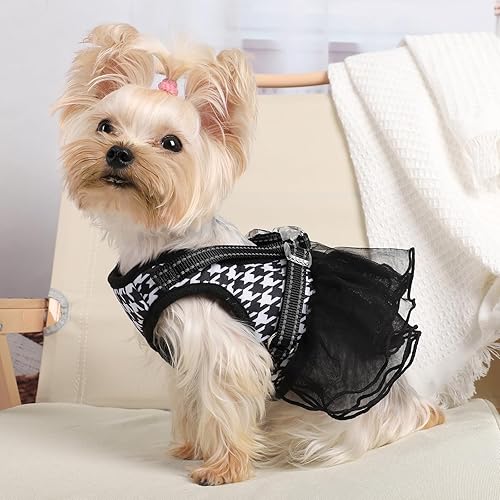 Miniatura 6 de Arnés sin tirones para perro, chaleco de gasa para perro, transpirable, ajustable, sin tirones, para perros pequeños y medianos, suministros para