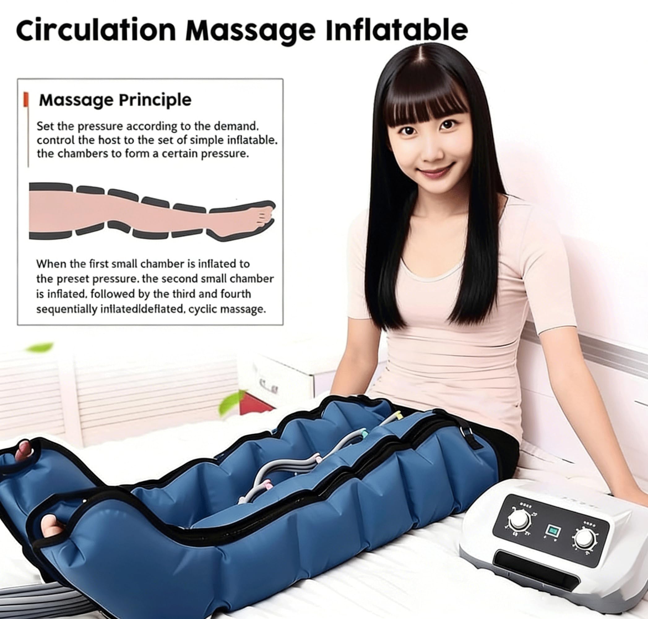 Bottes Pressothérapie 6 Chambre Xxl, Pressotherapie Jambes Et Ventre Et Bras, Pressothérapie Machine De Drainage Lymphatique De Pression D'air Pour Appareil Circulation Sanguine Bras
