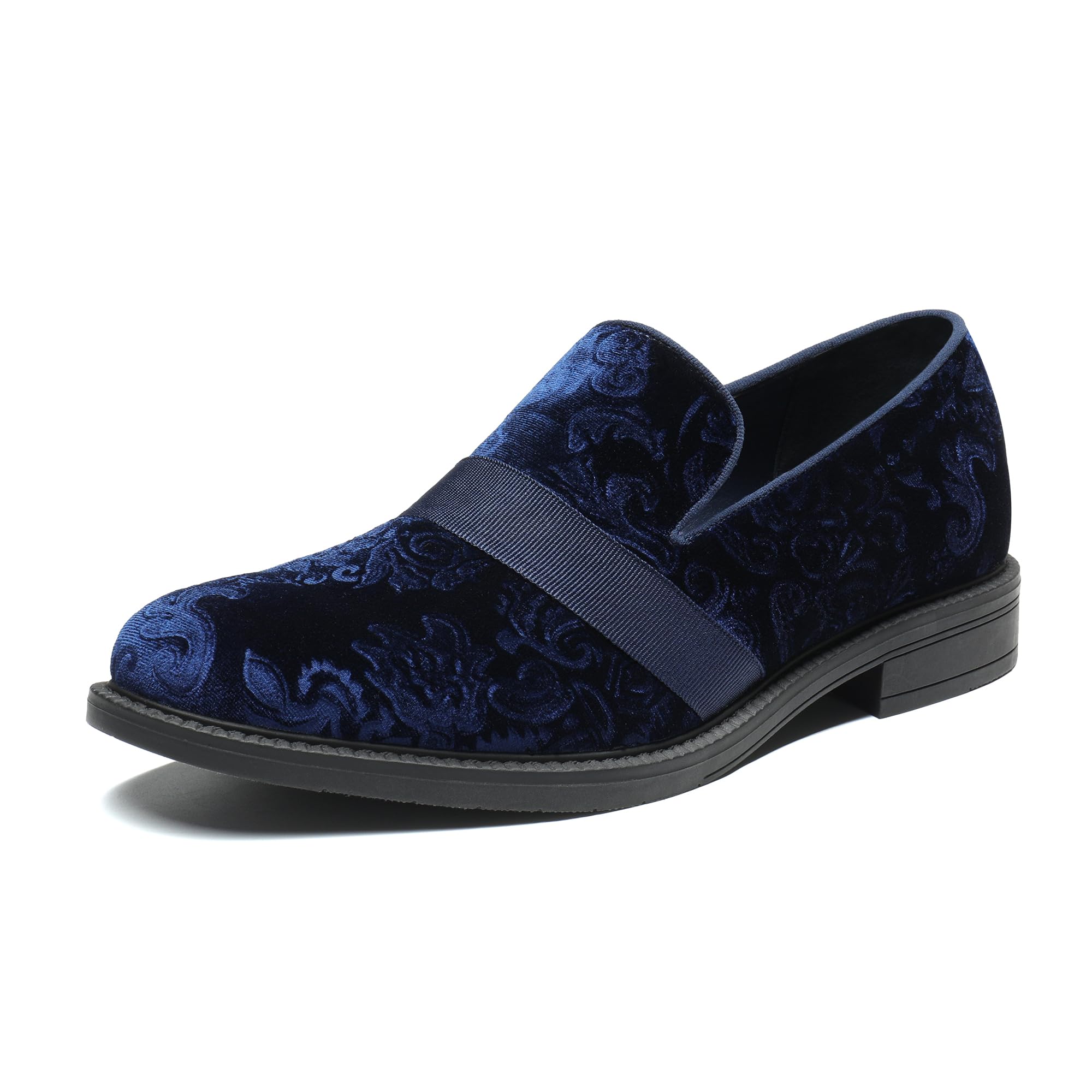 Bruno Marc Herren Anzug Tuxedo Schuhe Slipper Klassische Lackleder Mokassins