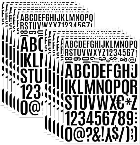 12 piezas autoadhesivas de letras mayúsculas, letras mayúsculas, letras del alfabeto, letras adhesivas de vinilo para manualidades, buzones, disponible en Yaxa Venezuela