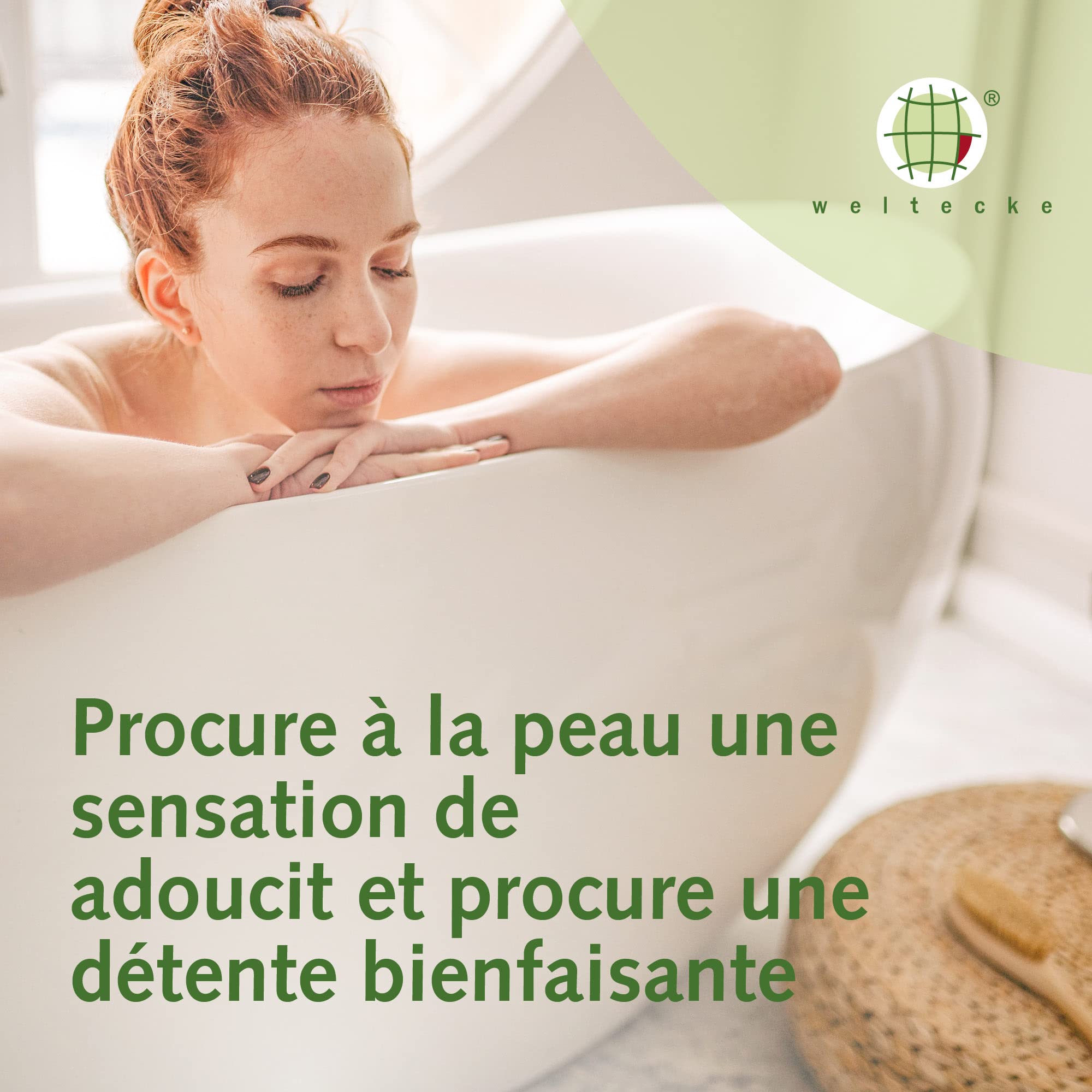 Weltecke Sel de Bain Relaxant 2800 g | Sans Toxines ou Additifs & 100% Naturel | Parfait pour du Bain de Pieds, Bain de Mains ou du Spa | Avec du Sel Marin & Minéraux Naturels | Pour Peaux Sensibles