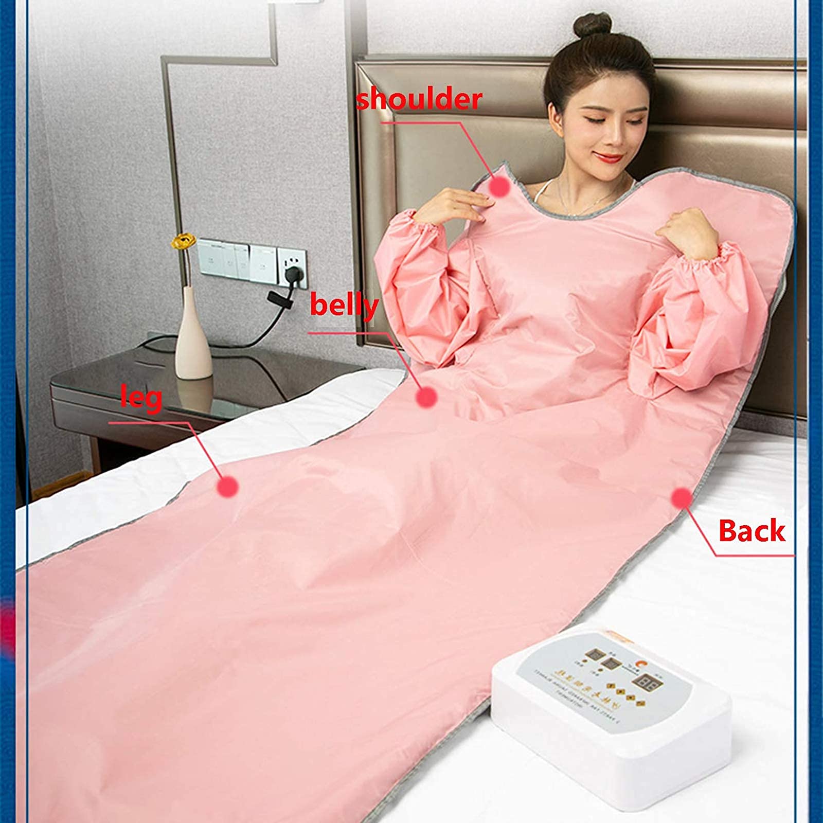 Máquina Adelgazamiento masajeador, Manta Sauna infrarroja Oxford, Manta Vapor (FIR), Sauna terapéutica Bajar Peso, desintoxicación, relajación, SPA casa con Control Remoto