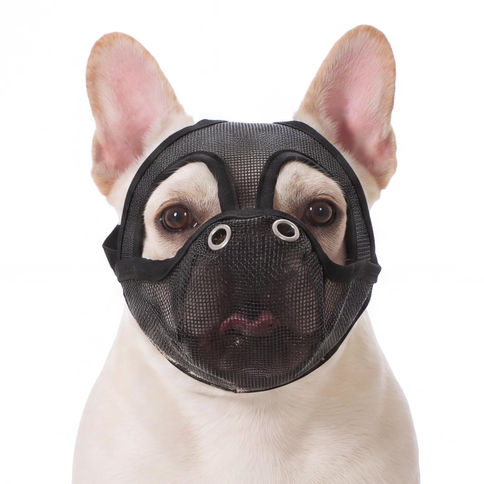 French Bulldog Muzzle, Comfortable Flat-Faced Dog Muzzle for Frenchies