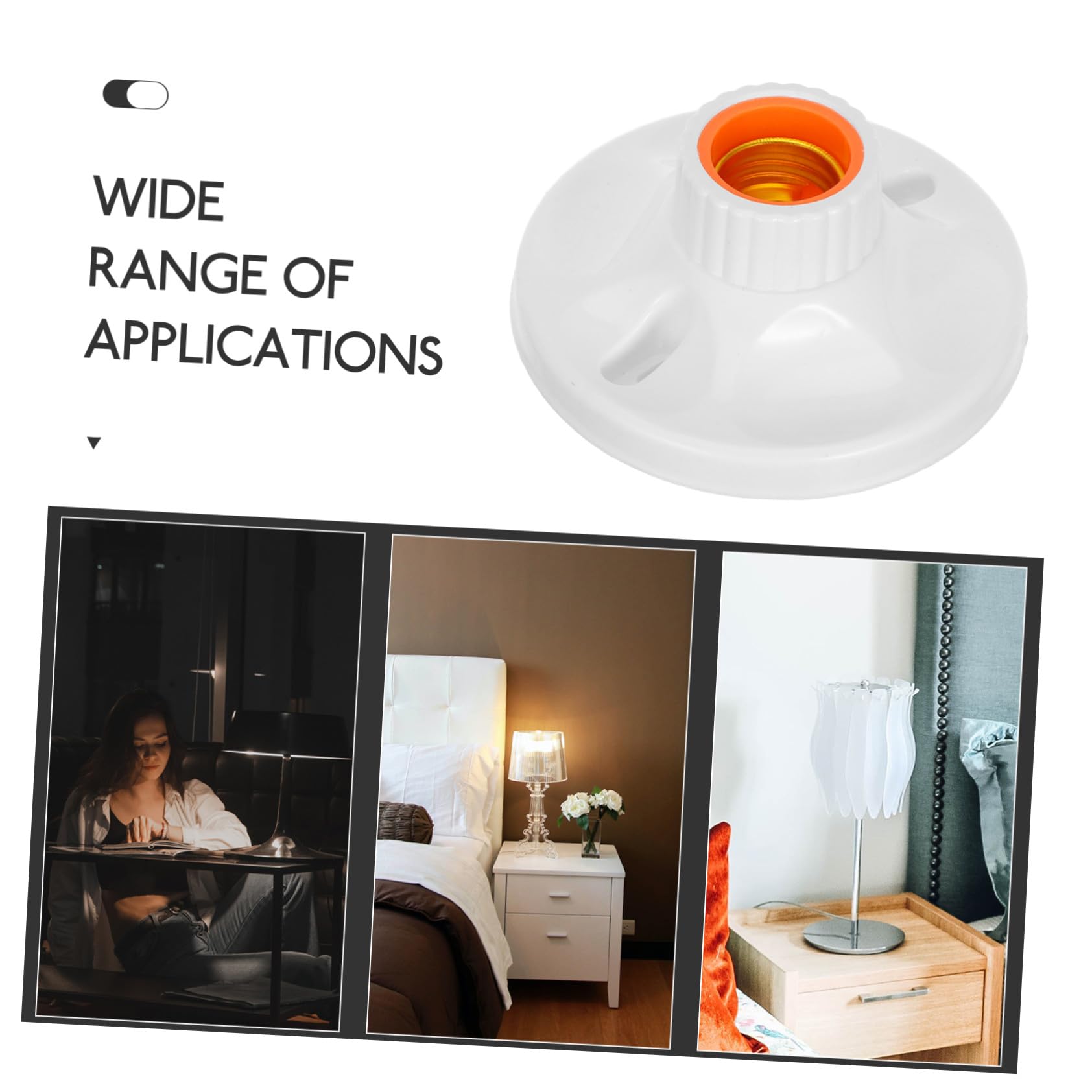 Gatuida Douille E27 Pour Lampe Led 24 Pièces, Support De Lampe En Bakélite 120 Mm, Culot à Vis Robuste 250v, Accessoire Sécurité Anti-fuite Électrique, Suspendre Et Luminaire Intérieur