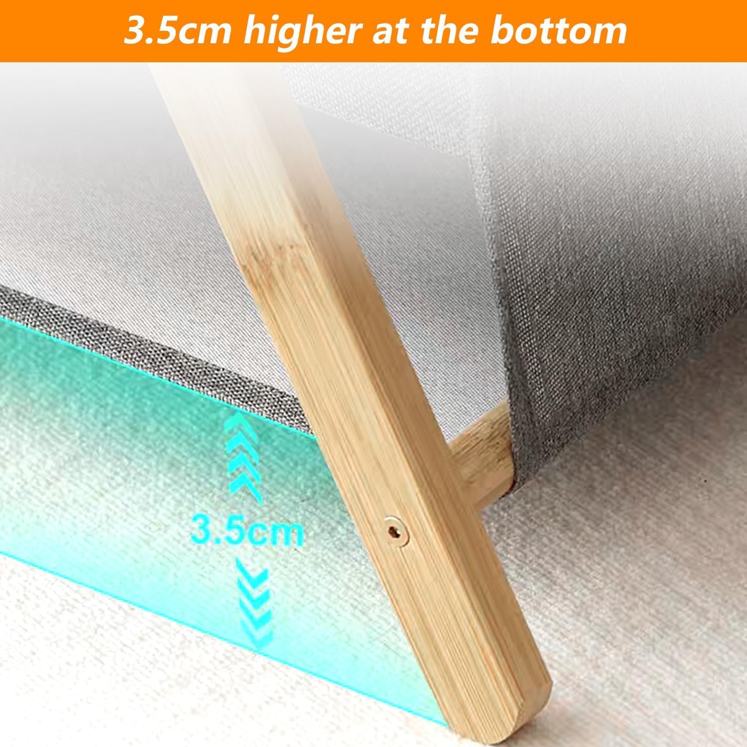 Revistero de Madera, Revistero Plegable con Tela, Revistero Suelo Gris, Revistero Archivador 30 × 20 × 30 cm, para Guardar Libros, Impurezas, Periódicos