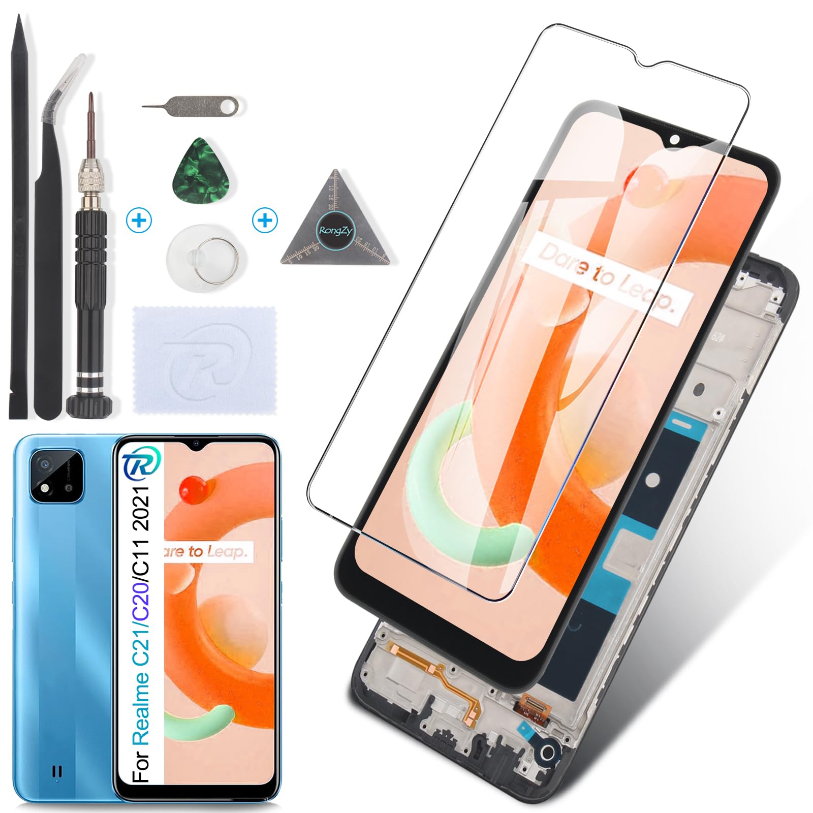 Écran Tactile Pour Realme C21 (2021) – RMX3201 – Noir – Neuf