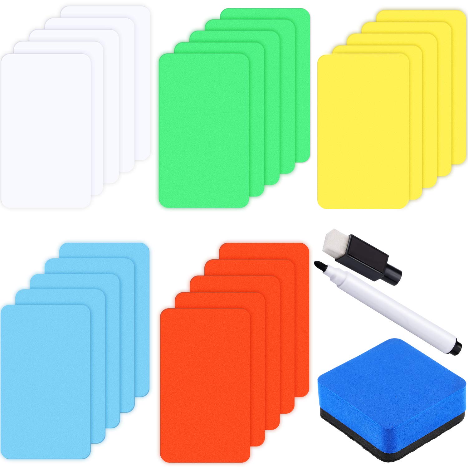 Buy 30 Pieces Dry Erase Labels Writable Flexible Name