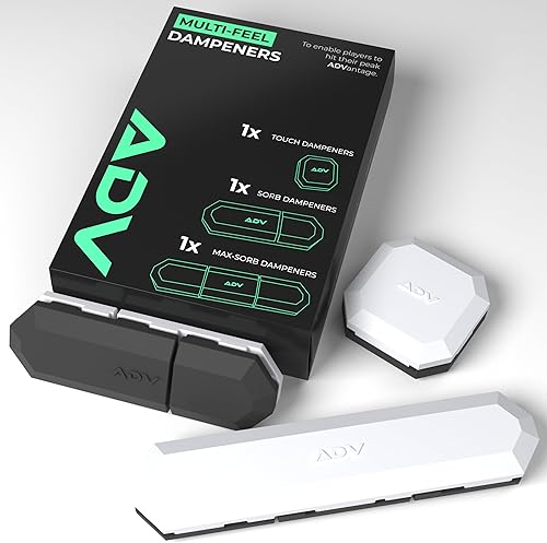 ADV Tennis Amortiguador con tacto personalizado, paquete de 3, amortiguador de raqueta para reducir la vibración, aliviar los síntomas de lesiones y