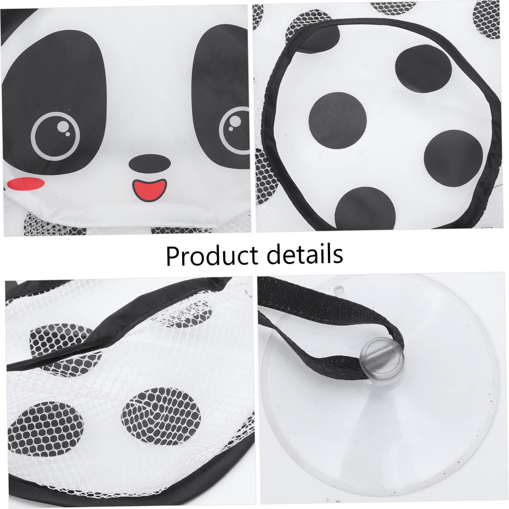 VICASKY 5pièces De Rangement Maille Pour Jouets De Bain Organisateur De Jouets Pour Garçon Fille Avec Ventouse Design Animaux Carton Panda Pratique Et Spacieux Pour Salle De Bain