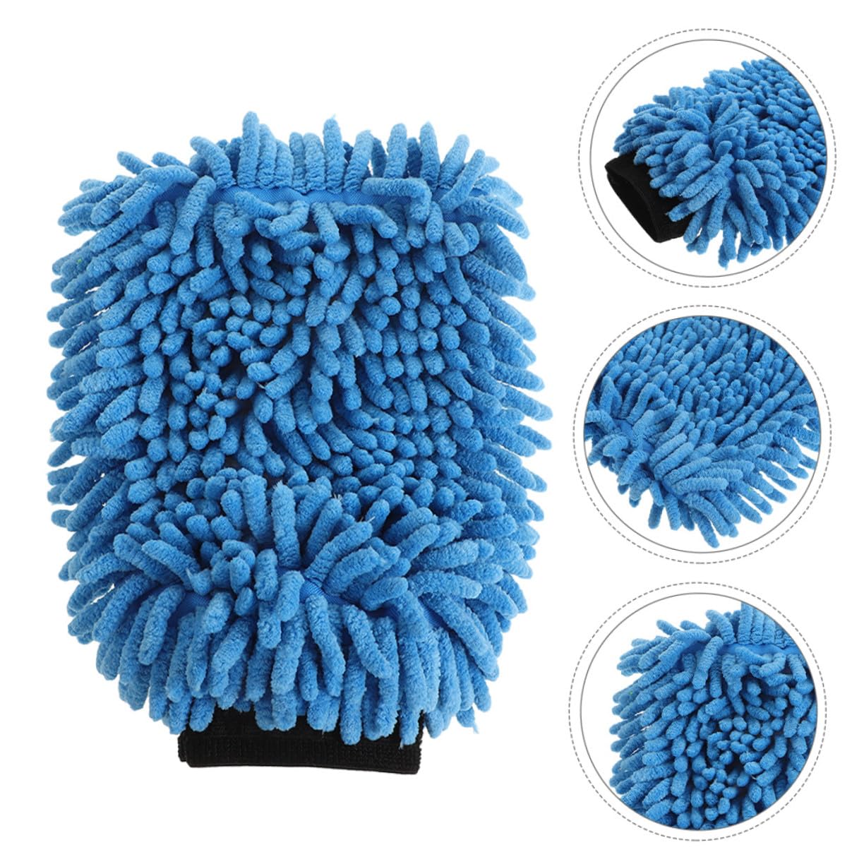 Guante de Microfibra para Lavado de Coches, 4 Piezas Absorbentes | Azul, para Mantenimiento Diario del Coche y Hogar, Protege las Manos y Es Suave Pintura Color Aleatorio