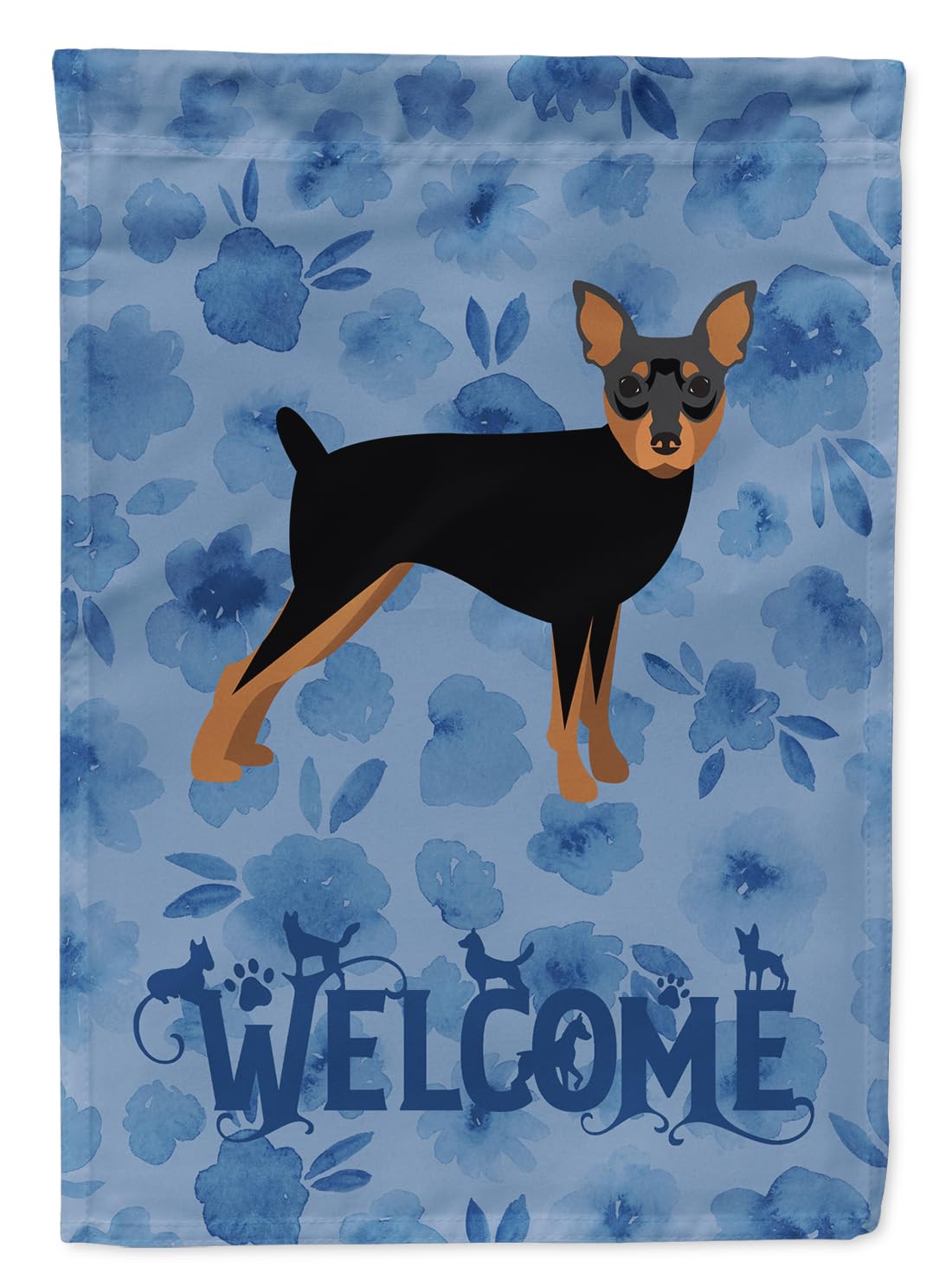 Drapeau de jardin Miniature Pinscher résistant aux intempéries, décoration extérieure CK6091GF