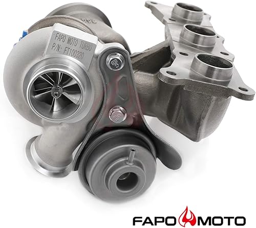 Miniatura 5 de FAPO MOTO 900HP Twin Turbos TD04 19T compatible con BMW N54 335xi 335i 335is E90 E92 E93 2007-2010 3.0L Upgrade Billet