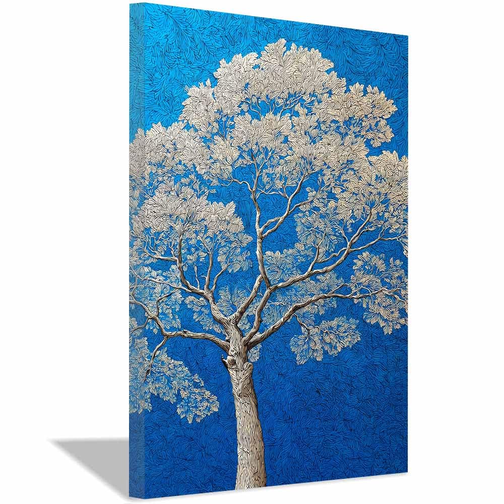 XENIOU Tree Wall Art spaces luminous tree canvas painting wall art, Living Room Bedroom Hallway Stairs Decoration.(Multicolor)-70x100cm Framed