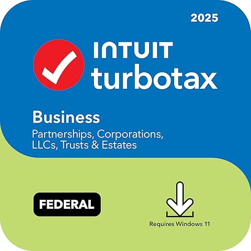 TurboTax Desktop Business 2025, Federal Tax Return [PC Download]
