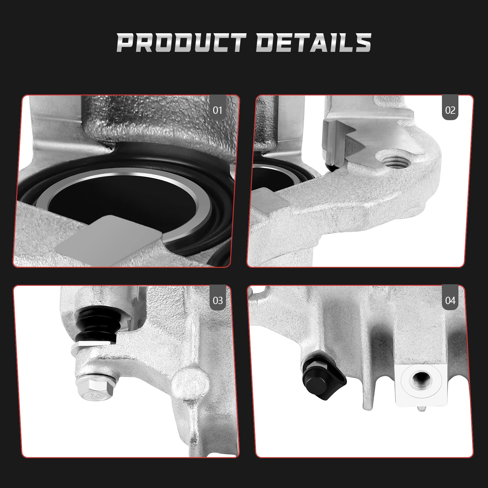 Amazon.com: 18-B4752 18-B4753 Rear Left & Right Brake Caliper 