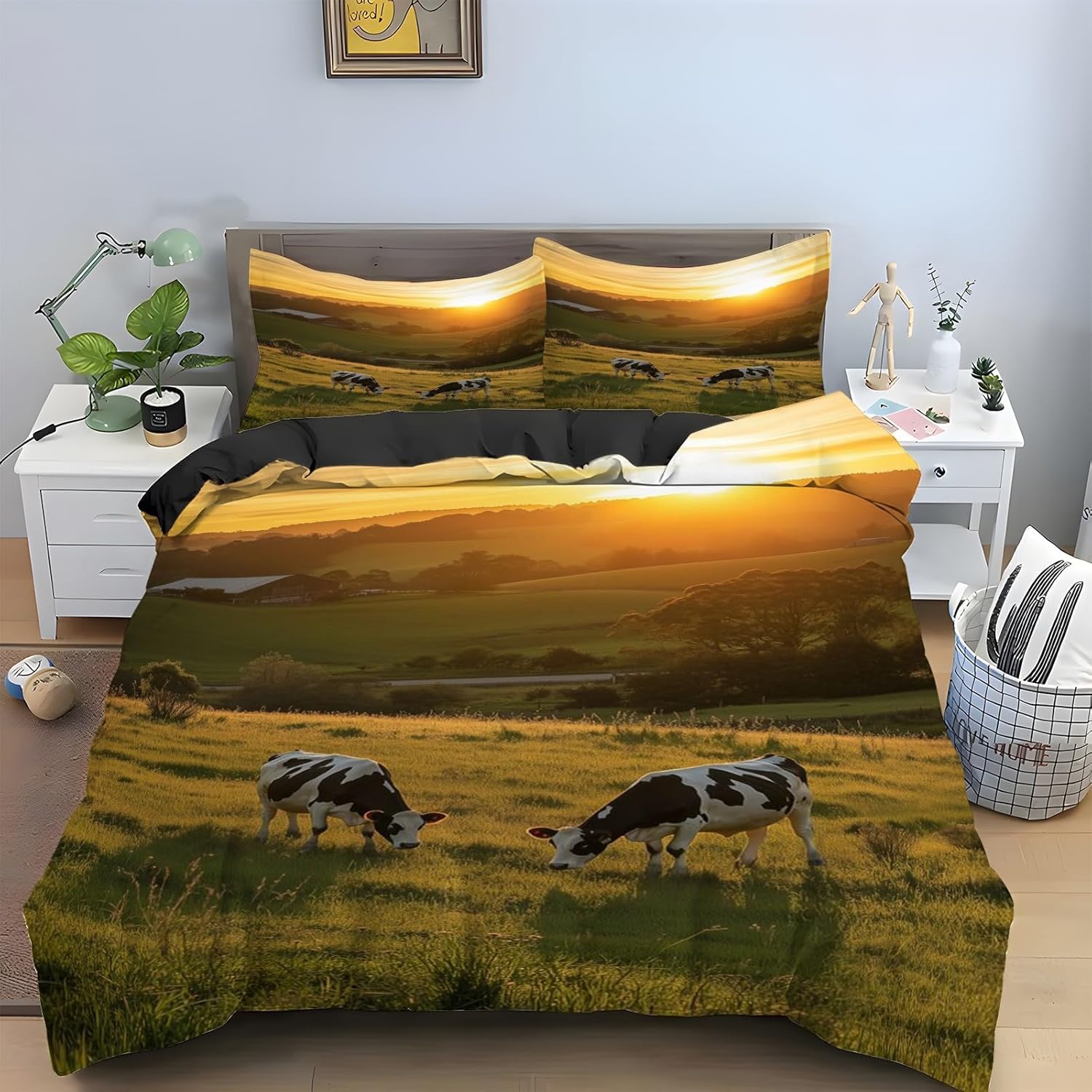 Housse de Couette 140x200 Enfant pour Chambre Nature