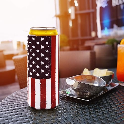 Miniatura 5 de XINRUI Fundas para latas de béisbol, paquete de 6 botellas de cerveza reutilizables, aislantes, suministros de fiesta de cumpleaños, mangas largas y