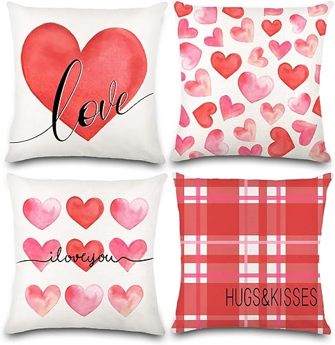 Miniatura 8 de 4 fundas de almohada del Día de San Patricio de 18 x 18 pulgadas, fundas de almohada verdes a cuadros de la suerte para decoración del día de San