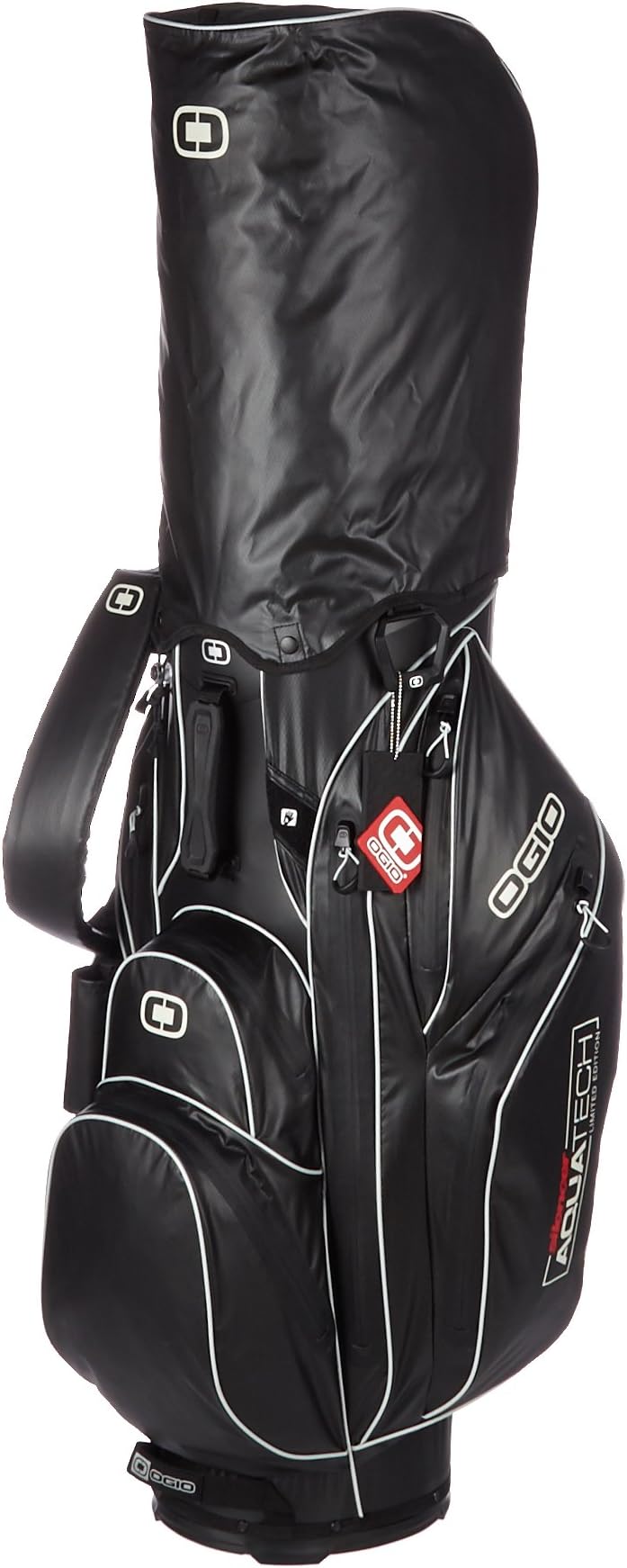 Silencer Aquatech Ogio Golf Waterproof Cart Bag (Jet Black/Silver)