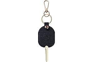 Leather Car Key Case with Keychain for Damaged Keys