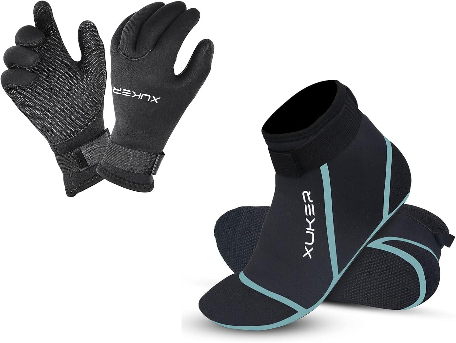 XUKER Neoprene Gloves Socks for Men Women