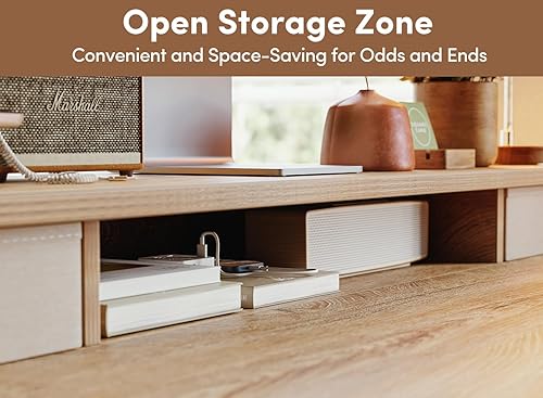 Miniatura 24 de BANTI Escritorio eléctrico de pie de 40 x 24 pulgadas con cajones dobles, mesa de pie ajustable en altura, escritorio de oficina en casa con estante