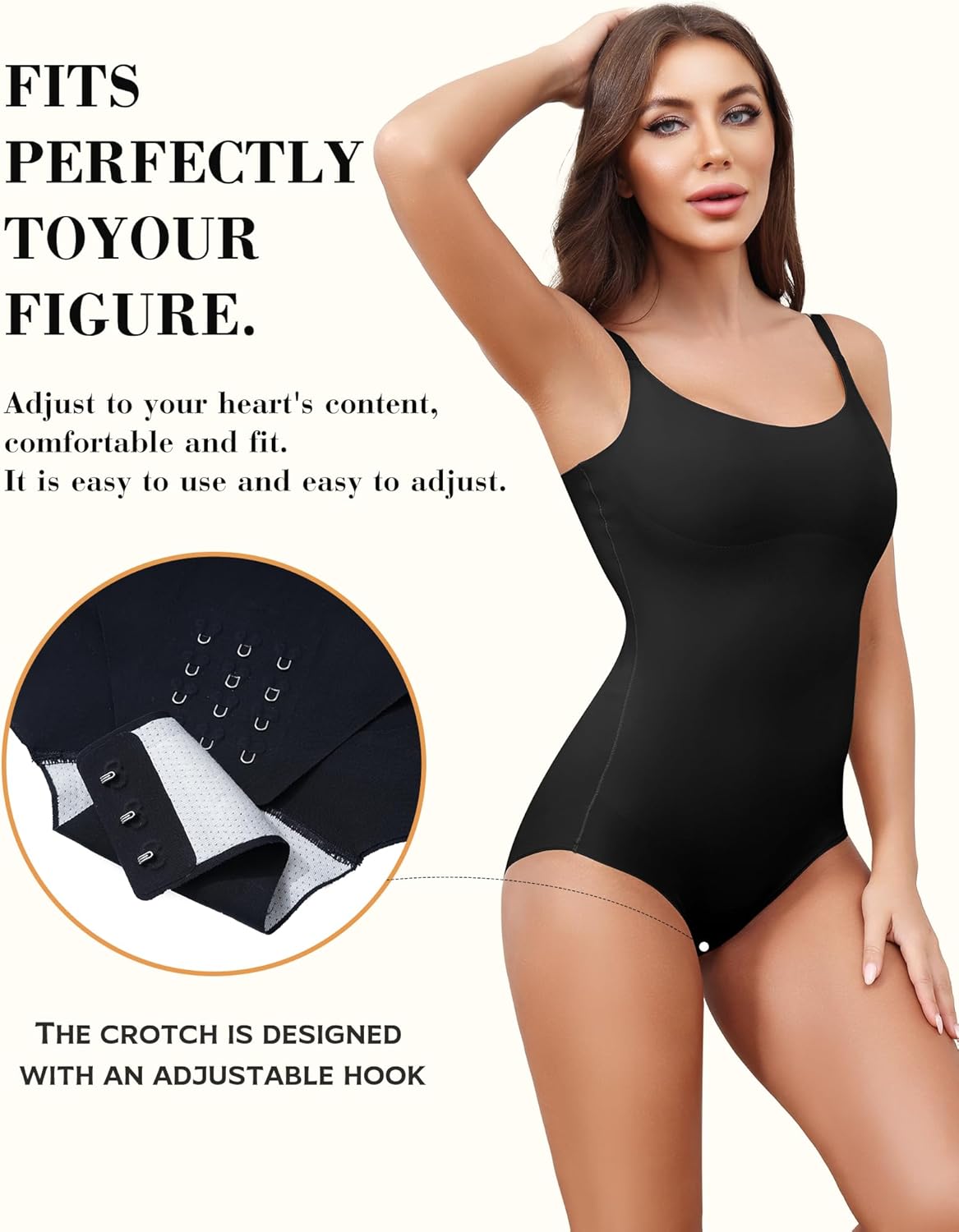 Shapewear Bodysuits For Women Tummy Control Seamless Sleeveless Body Shaper Body Suit XS-XL - Image 3