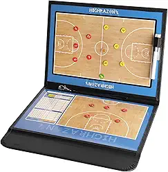 Placa de treinamento de basquete, kit de prancheta magnética tática para treinadores, placa de treinador de estratégia portátil com apagamento a seco, caneta marcadora