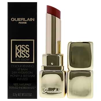 口紅 GUERLAIN BEE GLOW travelcollection KISSKISS BEE GLOW ⋅ 98% naturally-derived¹ honey tint balm