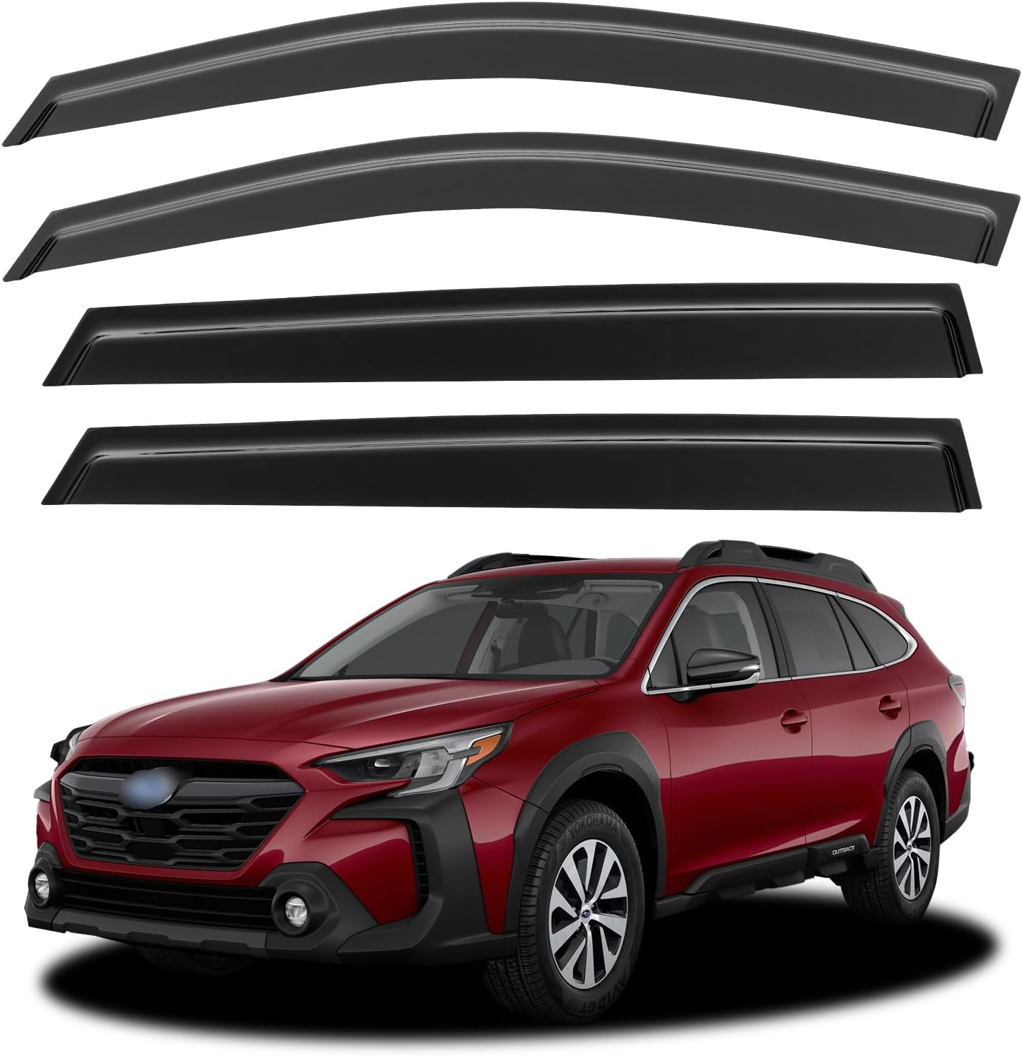 Window Visors Rain Guards Shield for 2020 2021 2022 2023 2024 2025 Subaru Outback, Out-Channel Window Vent Wind Deflectors Visors Shades for 20-25 Outback 2020-2025 Subaru Outback