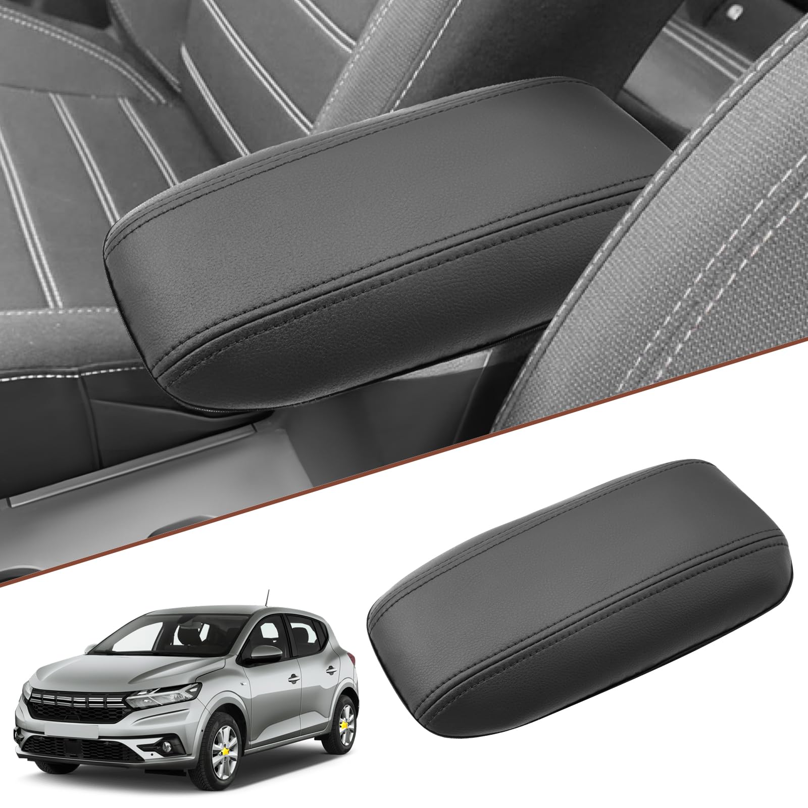 Set Coprisedili Anteriori Universali In Similpelle Rossa Per Dacia Duster, Jogger, Sandero – Antiscivolo E Impermeabili