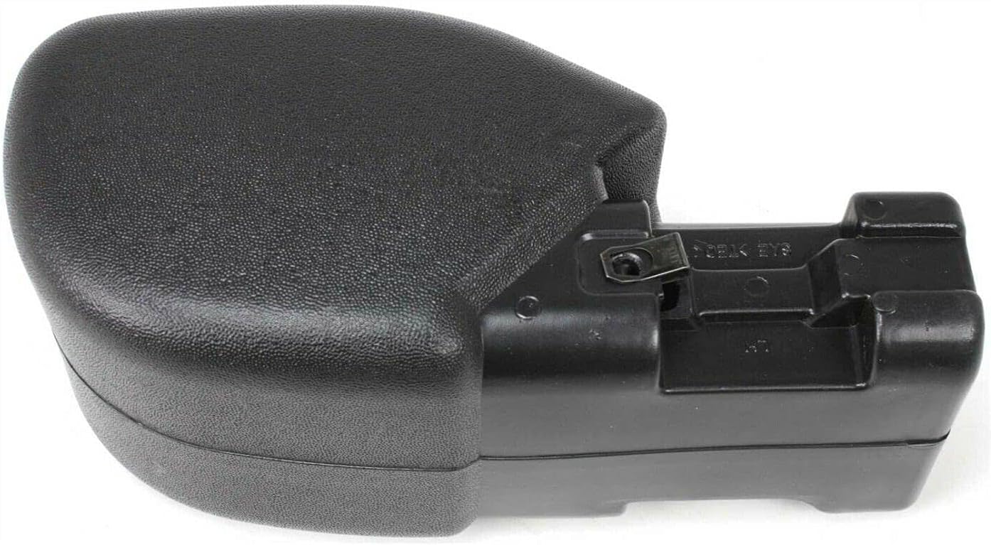 DAT AUTO PARTS Front Left Driver Side Bumper End Cap Cover Insert Face Bar Extension Replacement For 1997-2006 Jeep Wrangler Black Textured Made of Plastic CH1004128 55155757AB