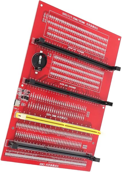 Analizator Diagnostyczny Pamięci RAM Karta Testowa 4 w 1 z Testerem Gniazda Karty świetlnej DDR3 DDR4 DDR5UDMM DDR5RDIMM