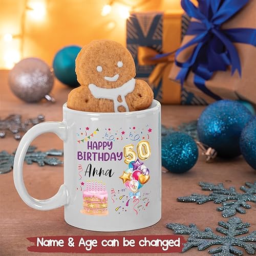 Miniatura 9 de Taza de té de cumpleaños personalizada  A Queen Was Born  Taza de café personalizada de cerámica de cumpleaños para mujeres  Regalo personalizado de