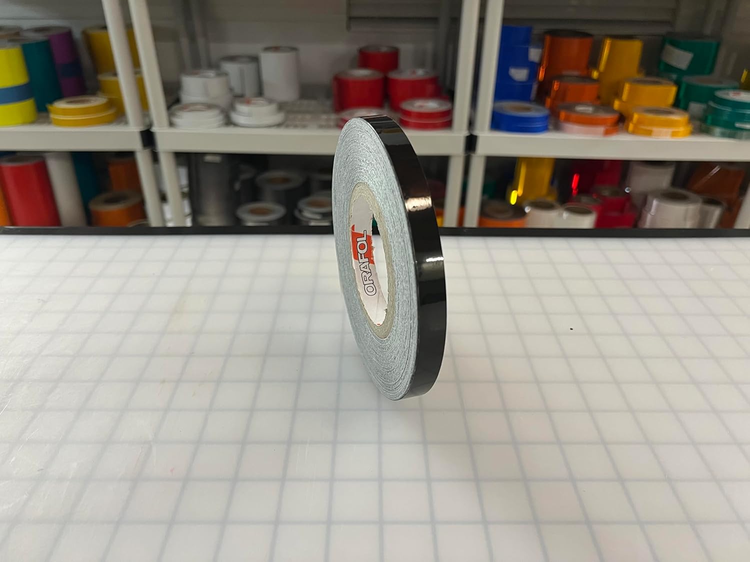 Oralite 0.5" Black Reflective Tape 5700 Type 1 Engineer Grade (Reflects Bright White) (0.5" x 20')