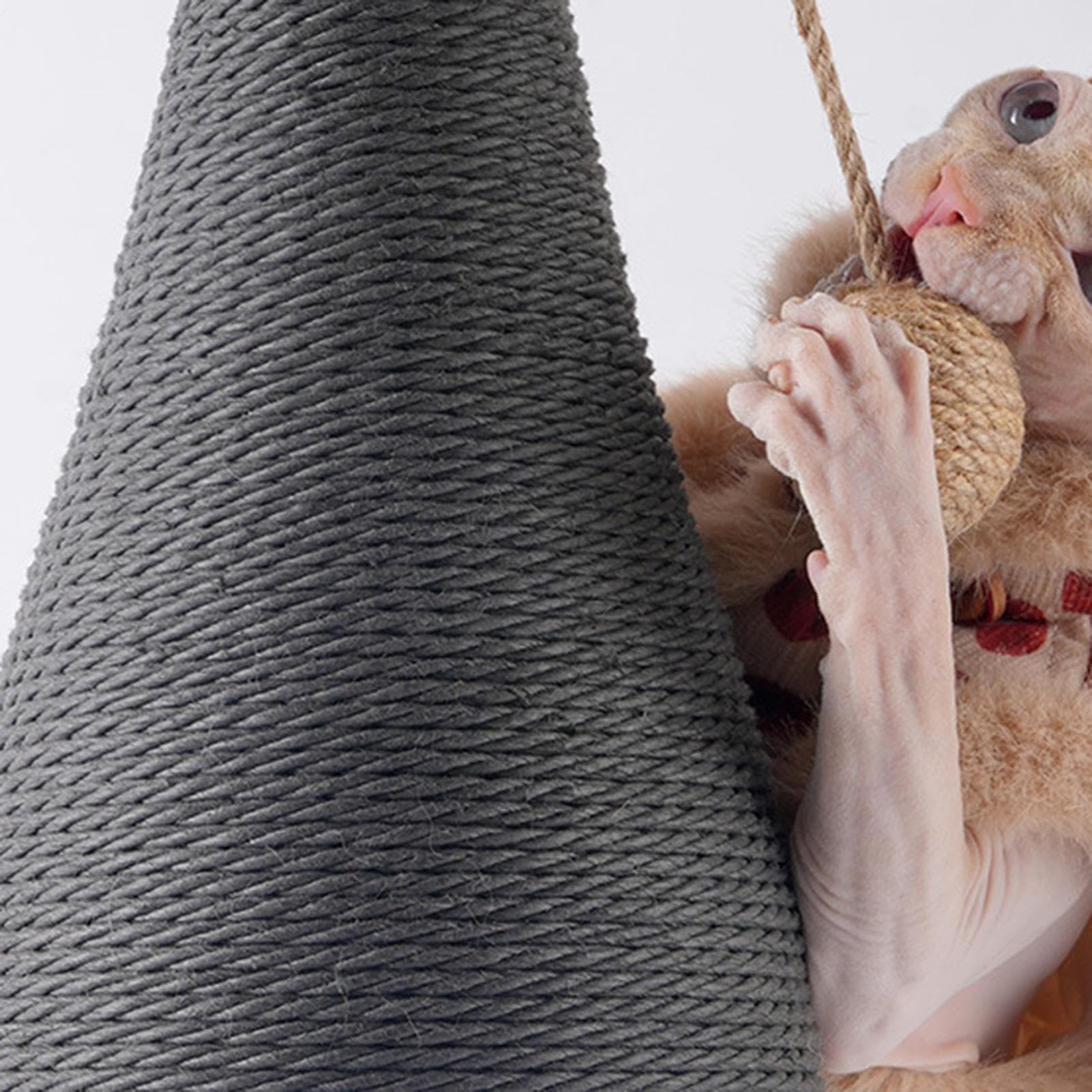 Rascadores para Gatos De Interior Juguete para Mascotas Vertical Natural | Poste De Rascador Para Gatos Estimulación Mental Simulación Ejercicio Hogar Exterior Suelo Jue