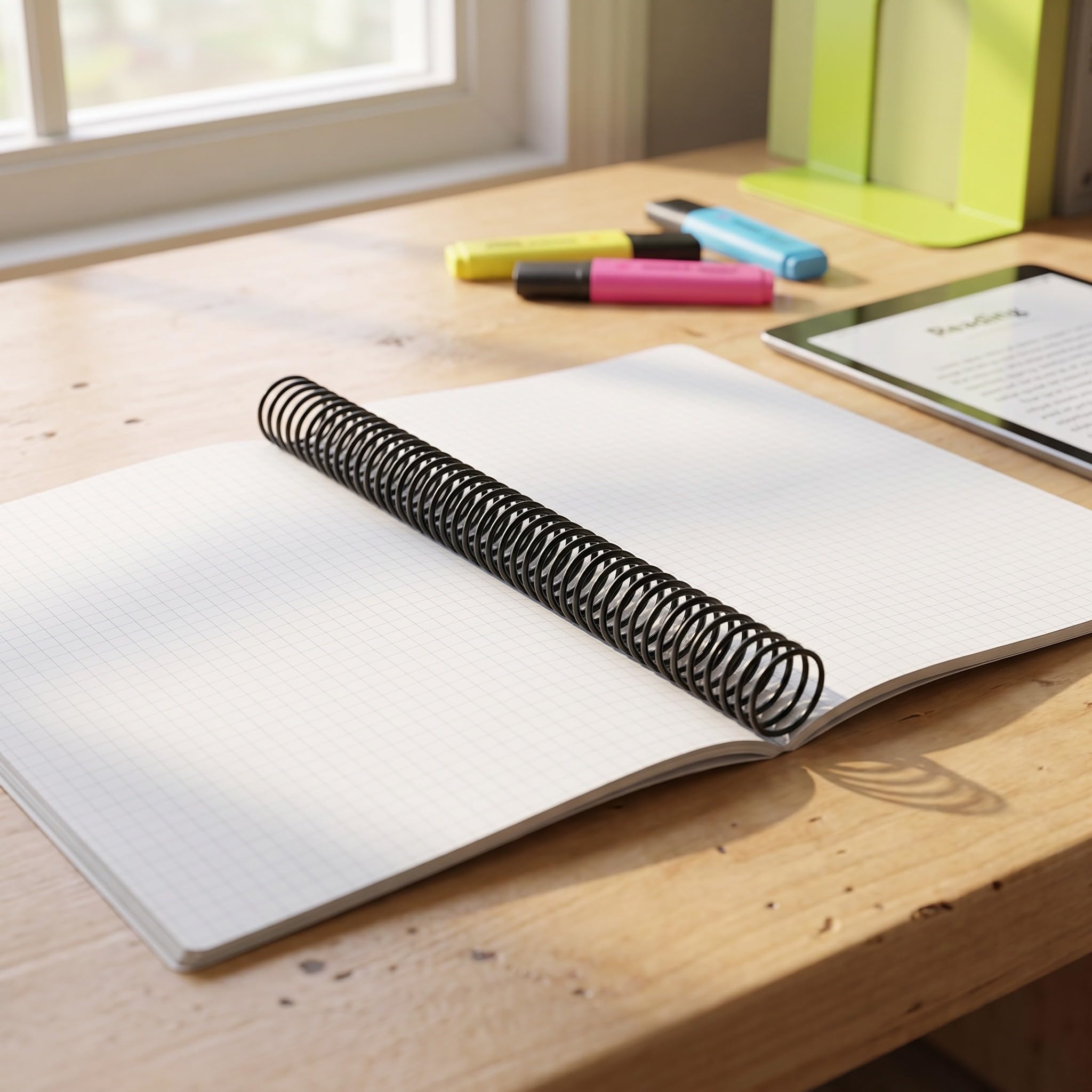 Artibetter 20 dorsi a spirale per rilegatura: dorsi a spirale da 3,17 cm per ricariche di quaderni e agende, filo metallico con rivestimento nero, passo 4:1, 48 anelli, fino a 300 pagine
