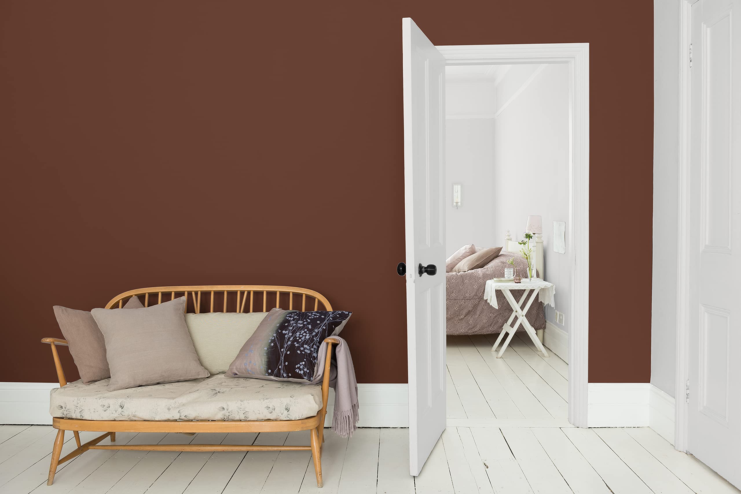 Dulux Valentine Peinture Si Simple Peinture Intérieure Toutes Pièces - Peinture Mur et Plafond, Porte et Plinthe - Couleur : Le Chocolat - 0,5 L (Lot de 2)
