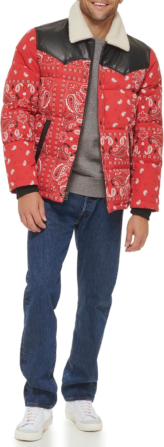 Levi's Men's Levi's Men's Out West Mixed Media Puffer Jacket